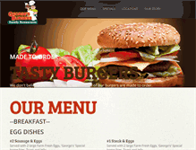 Tablet Screenshot of georgesburgers.com